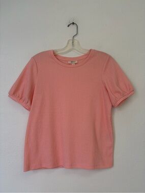 Style & Co. Soft Coral Pink Girlhoodcore Short Sleeve Top
